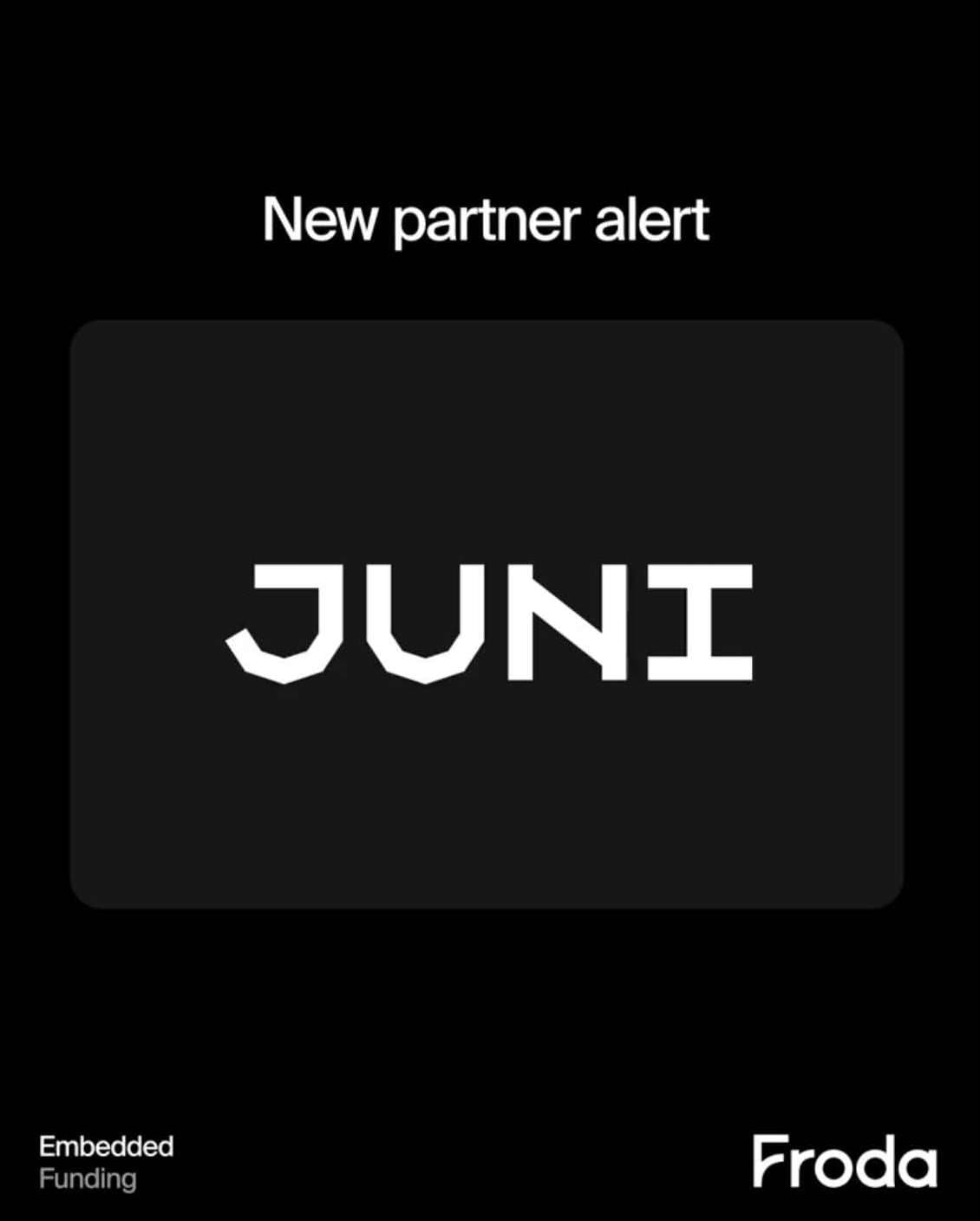 "New partner alert" social media graphic